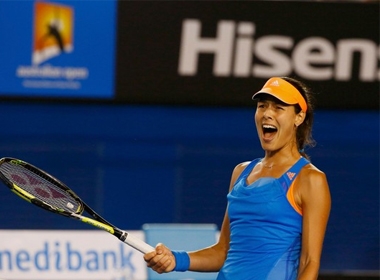 Ivanovic tự tin sau khi loại Stosur nhưng cô phải nỗ lực gấp bội nếu muốn lật đổ được Serena trưa 19-1 Ảnh: REUTERS