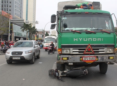 Hiện trường vụ tai nạn.