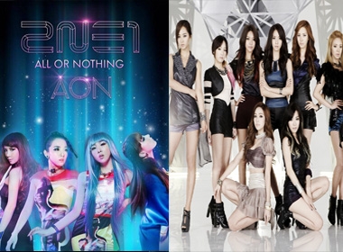 2NE1 và Girls’ Generation là 2 nhóm nhạc nữ hàng đầu Kpop