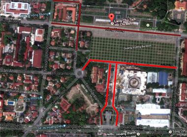 Các phố đi bộ quanh Lăng Chủ tịch Hồ Chí Minh