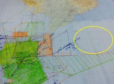 Vị trí mở rộng tìm kiếm hướng Đông và Đông Bắc theo kế hoạch của Công ty Quản lý bay Việt Nam
