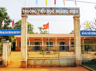 Trường Tiểu học Hoàng Diệu, nơi 19 học sinh bị giáo viên phạt ăn ớt