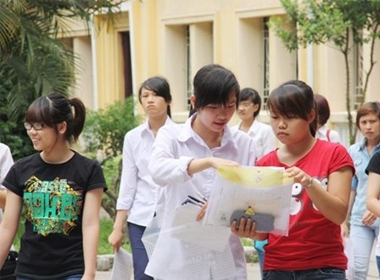 Thí sinh trong kỳ thi tuyển sinh đại học 2013