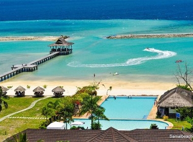 Đảo Samal nhìn từ trên cao. Ảnh: samalbeach.com