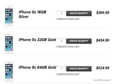 Giá iPhone 5S tại của Virgin Mobile