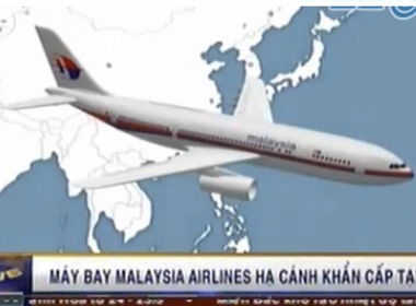  Máy bay Malaysia Airlines hạ cánh khẩn cấp ở Hồng Kông