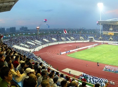 Sân vận động Mỹ Đình trong một trận đấu của ĐTVN