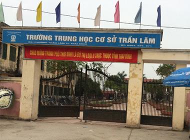 Trường THCS Trần Lãm, nơi xảy ra vụ án đánh chết bạn học đau lòng