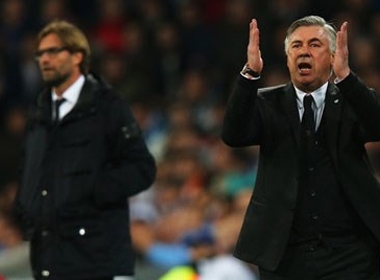 Ancelotti và Klopp đều hài lòng với kết quả trận đấu