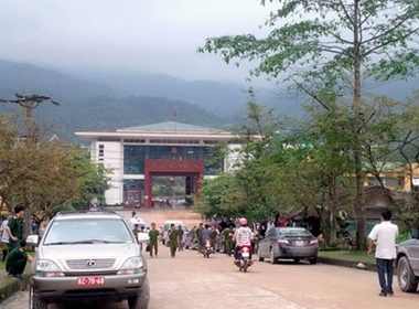 Quang cảnh sau vụ nổ súng ở cửa khẩu Bắc Phong Sinh.