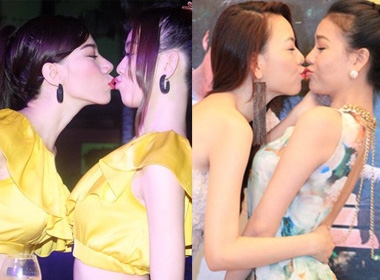 Những màn khóa môi đồng giới của nhiều mỹ nhân Việt khiến fan ngán ngẩm