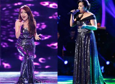 Minh Thùy và Nhật Thủy đều mắc phải những lỗi trình diễn trong đêm chung kết Vietnam Idol 2014 vừa qua