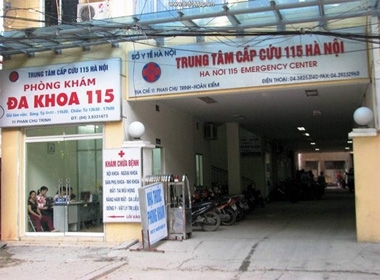 Trung tâm cấp cứu 115 Hà Nội.