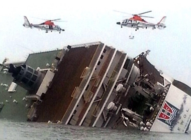 Phà Sewol bị chìm trên biển