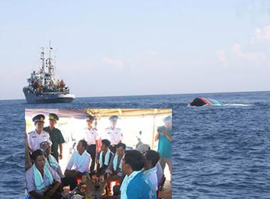 Tàu ĐNa 90152 TS  của ngư dân bị đâm chìm