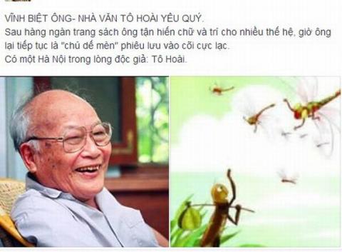 Cộng đồng mạng tiếc thương cha đẻ 'Dế mèn phưu lưu ký'