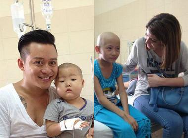 Tuấn Hưng, Hạnh Sino, Andrea đến thăm hỏi các bệnh nhân ung thư