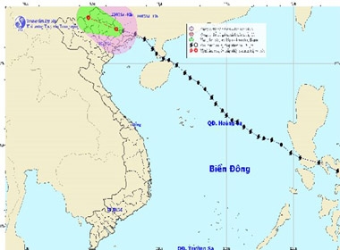 Dự báo đường đi của áp thấp nhiệt đới