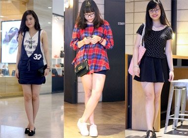 Style đi chơi khoe chân dài, eo thon của teen Hà Thành