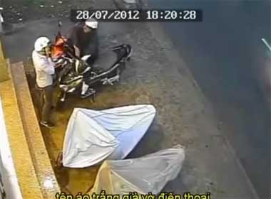 Video những vụ trộm xe máy trong nháy mắt
