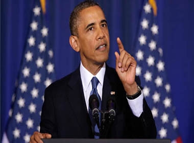 Ông Obama trong buổi phát biểu về vụ nhà báo James Foley