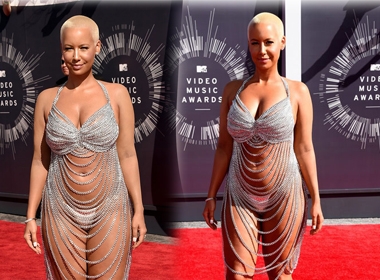 Amber Rose mặc váy 'có như không' trên thảm đỏ MTV VMAs