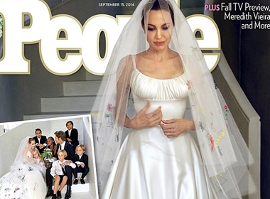 Chiếc váy cưới 'độc nhất vô nhị' của Angelina Jolie