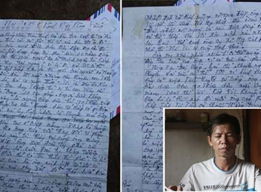 Xúc động bức thư của 'bạn tù tri kỷ' gửi ông Nguyễn Thanh Chấn