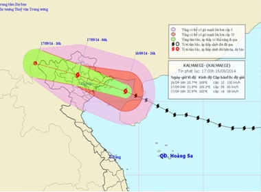 Bão số 3: Tâm bão cách Hải Phòng – Quảng Ninh khoảng 220km