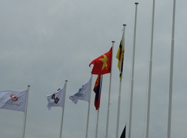 Quốc kỳ tổ quốc Việt Nam đã tung bay tại Asiad 17