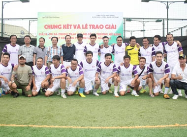 Khoảnh khắc vô địch của CLB bóng đá Ngôi sao Việt Nam tại cúp Bộ Công thương