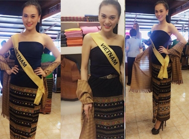 Cao Thùy Linh dự thi Hoa hậu Quốc tế 2014 tại Thái Lan