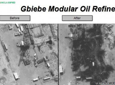 Bộ Quốc phòng Mỹ công bố hình ảnh oanh tạc mục tiêu IS