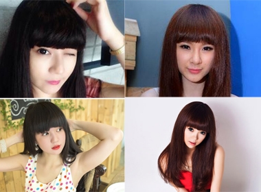 Những kiểu tóc mái ngang mới nhất của Sao Việt