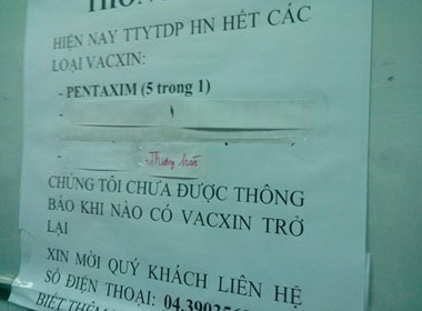 Bộ Y tế: Không lo thiếu vắc xin dịch vụ!