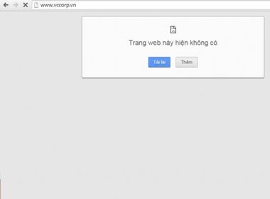 Một số trang web của VCCorp vẫn chưa hoạt động được