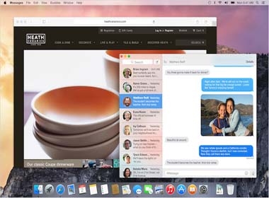 Hệ điều hành OS X  Yosemite. 