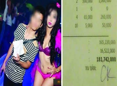 Sốc với hóa đơn hơn 181 triệu ở bar Hà Nội gây xôn xao