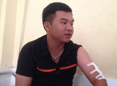 Anh Phạm Văn Đ. đang điều trị tại bệnh viện