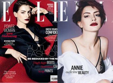 Anne Hathaway 'nóng bỏng' khi chụp ảnh tạp chí Elle UK 