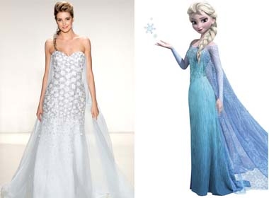 Hoá thành các nàng công chúa Disney với váy cưới Alfred Angelo 2014
