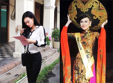Cao Thùy Linh giản dị đi nộp phạt vì thi 'Hoa hậu chui'