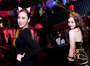  Angela Phương Trinh và em gái hoá 'miêu nữ' gợi cảm trong bar