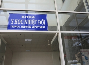 Khoa Y học nhiệt đới, Bệnh viện Đà Nẵng, nơi bệnh nhân C. đang được cách ly theo dõi và điều trị