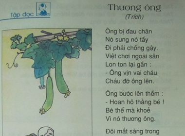 Thực hư vụ 'bóp méo' bài thơ 'Thương ông' trong sách Tiếng Việt lớp 2