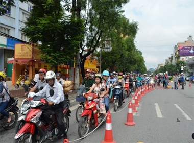 Sẽ lập rào chắn và tổ chức phân luồng giao thông