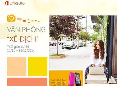 Microsoft tổ chức cuộc thi ảnh 'Văn phòng xê dịch'