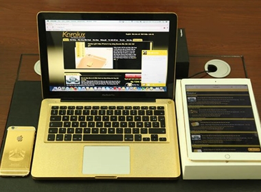 Chiêm ngưỡng iPad Air, Macbook & iPhone 6 mạ vàng tại Việt Nam