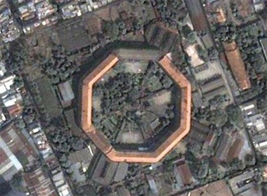 Trại giam Chí Hoà chụp từ ảnh vệ tinh.
