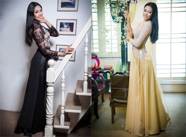 Nguyễn Thị Loan chọn áo dài dự Miss World 2014